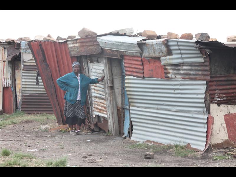 Ms Josiphinah Maseko hopes she gets a proper house soon.
