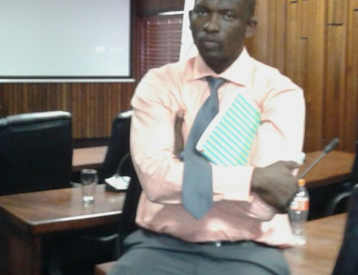 Mr Zwelihle Shongwe (new Govan Mbeki Municipal manager) looks worried.