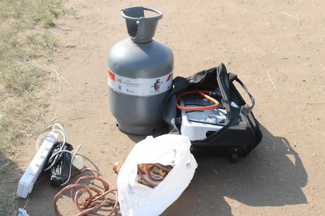 Some of the stolen goods found in the shack. They were stolen on Wednesday, 13 April few hours before the alleged suspect was caught.