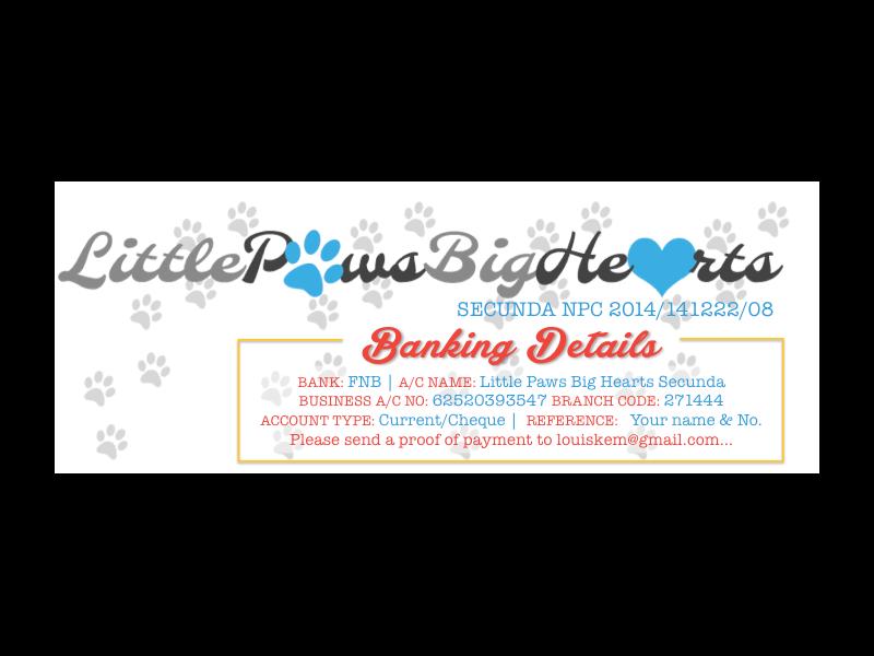 Come support Little Paws Big Hearts on 23 April at Lake Umuzi, Paws in the Park.