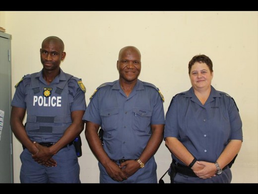 Const PJ Mnisi, W/O Andries Ngcobo and W/O Oosie Oosthuizen are the Secunda police officers who work closly with the Secunda CPF.
