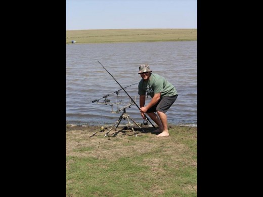Hennie Matthee was optimisties oor sy kanse vir groot visse vang.