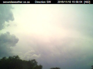 Cam recorded pic of weather in Secunda. (Courtesy of secundaweather.co.za)
