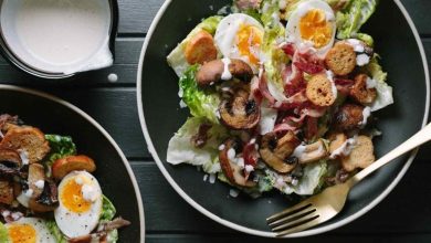 WFD, 4 November, Mushroom, bacon & egg Caesar salad (Medium)