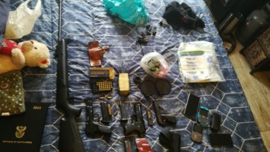 The police found illegal firearms and ammunition, as well as 1kg platinum powder in a house in Secunda on January 26.