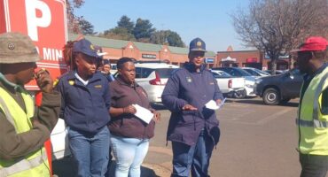 Parking enforcement officers in the city of johannesburg.