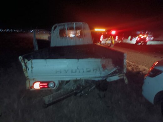 A truck that has been damaged by a fire.