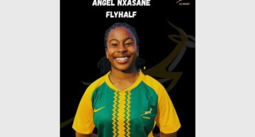 girl in sprinbok rugby colours