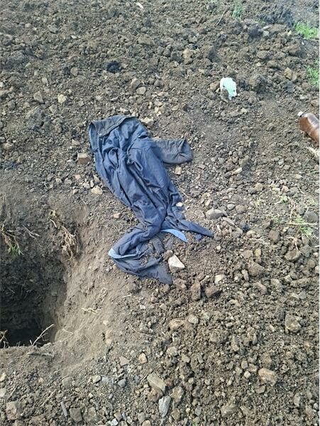 a hole in the ground