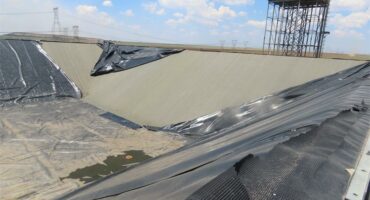 floating roof of reservoir damaged