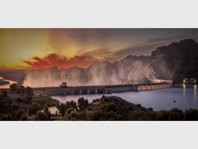 a dramatic landscape photo