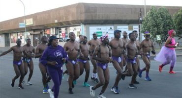 Description: Marathon clubs all over Standerton joined the cancer awareness run.