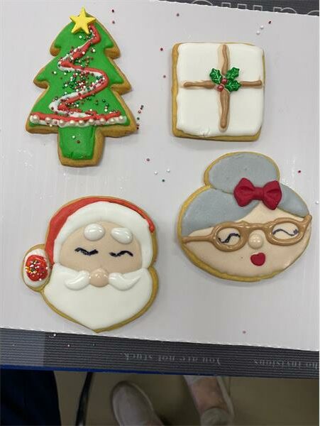 decorated Christmas cookies