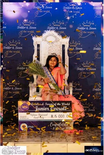 little beauty queen on a throne