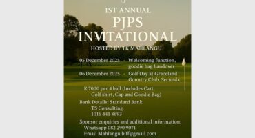 a poster of a golf event