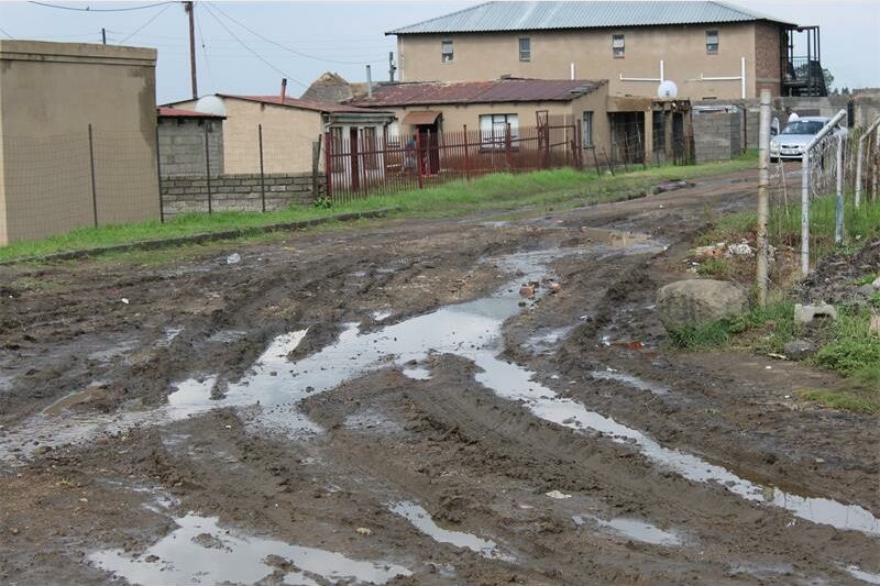 Muddy street