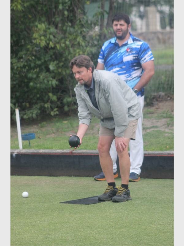 Bowlers practicing.
