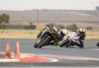 Two motorbike racers