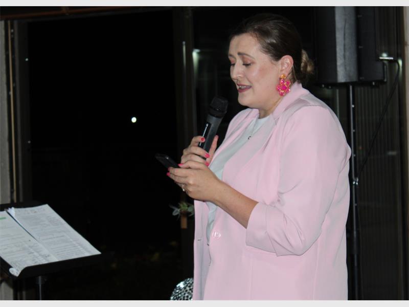 woman with pink jacket
