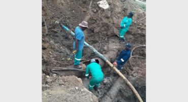 Workers on the Standerton WTP.
