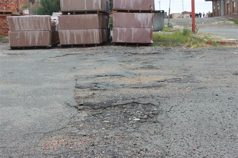 deteriorating road surface