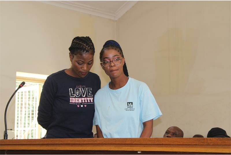 two women in the court dock