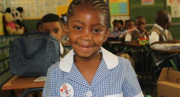 little girl in class