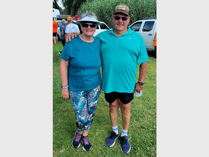 elderly couple at a parkrun