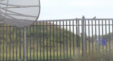 a reservoir enclosed with palisades