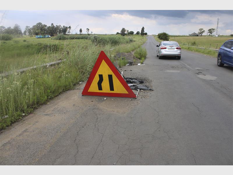 roadworks board
