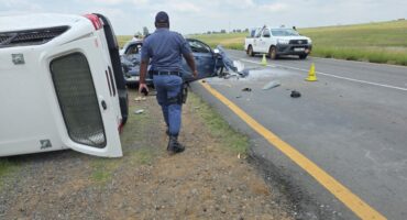 policeman on an accident scene