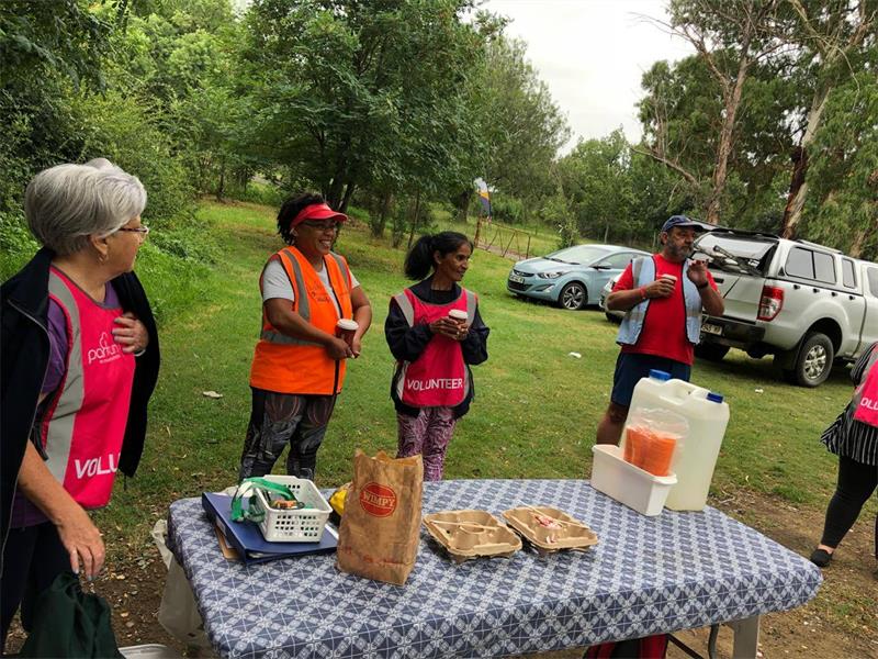 volunteers at the parkrun