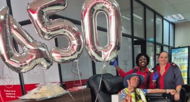 people with balloons indications