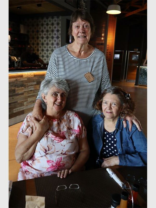 three elderly women
