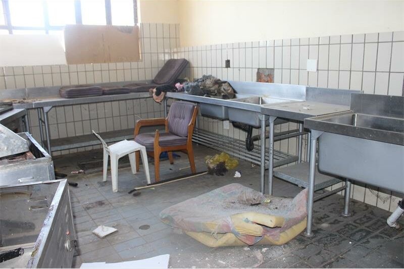 a dilapidated kitchen