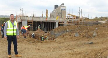 man standing on a construction site