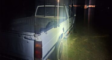 a bakkie in the dark