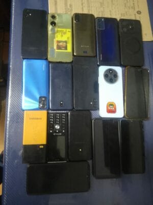 numerous cellphones