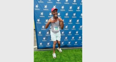 disabled man in sport clothes