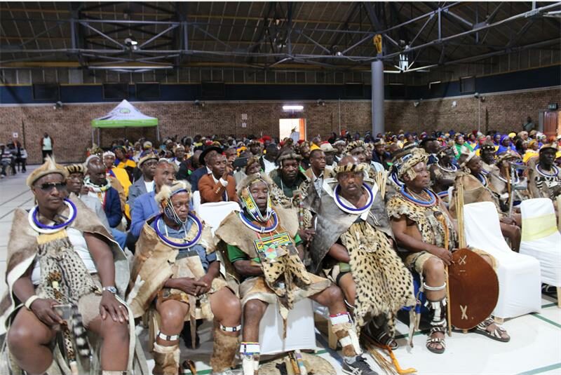 many men in Ndabele traditional wear
