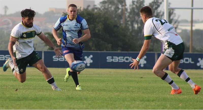 Rugby teams clash on field
