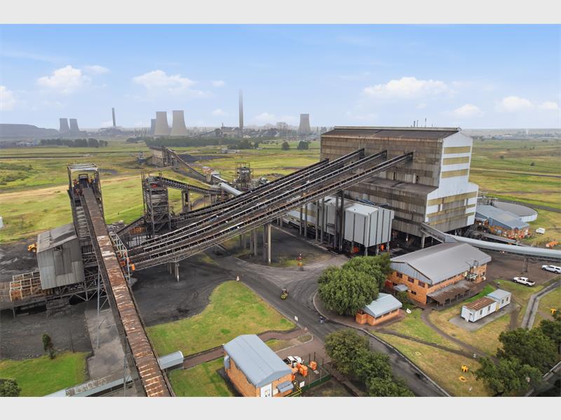 an areal view of a new plant