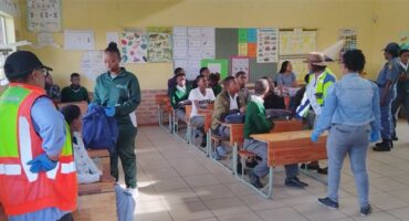 police search at a school