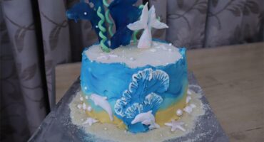 an under the sea themed cake