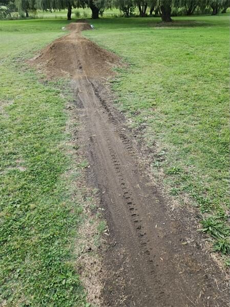 a damaged mountainbike track
