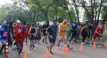 people take off on a run