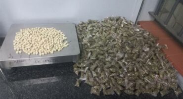 mandrax tablets and plastic sachets with dagga