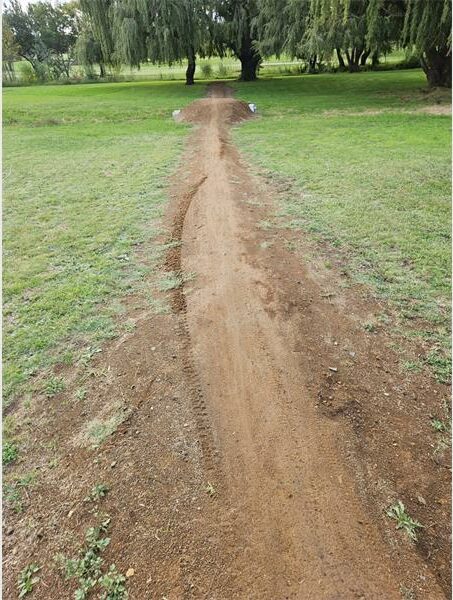a damaged mountainbike track