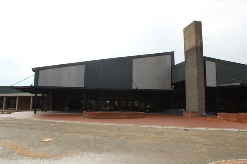 a construction site of a new centre