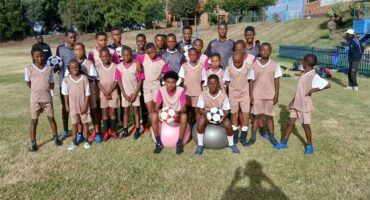 a group of young soccer players